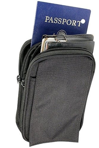 Clakit Strappack Two Zipper Clipon Pouch Travel Wallet Mochi