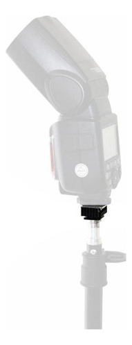 Adaptador Base Sapata Flash Rosca 1/4 Camera Estudio Tripe