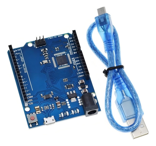 Placa Arduino Leonardo R3 Atmega32u4 + Cabo Usb
