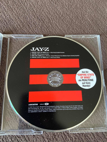 Cd Single Alicia Keys Jay Z Empire State Of Mind (Usado)
