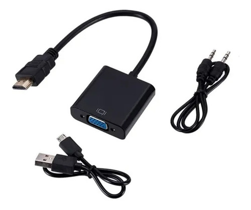 Convertidor Hdmi A Vga 2.0 Con Audio 