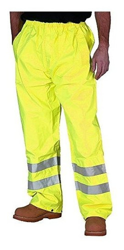 Forever Mens Hi Viz Pantalones Impermeables Para La Lluvia P