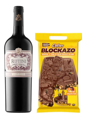 Rutini Cabernet Malbec 750ml + Cofler Blockazo 1 Kg