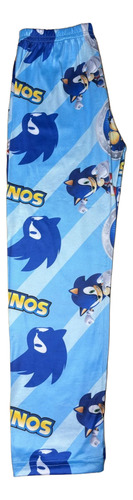 Pijama Infantil Sonic Niño Conjunto Playera Pantalón Algodón