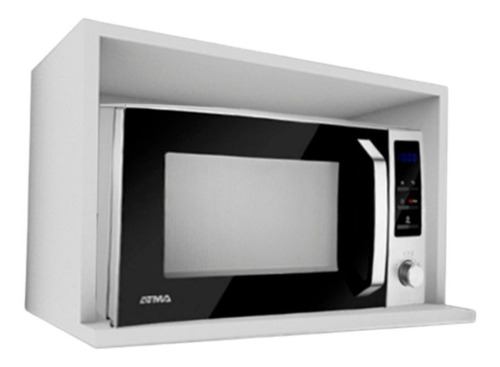 Alacena Porta Microondas Cocina 60 Cm Blanco Melamina       