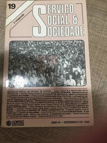 Revista Serviço Social E Sociedade N:19