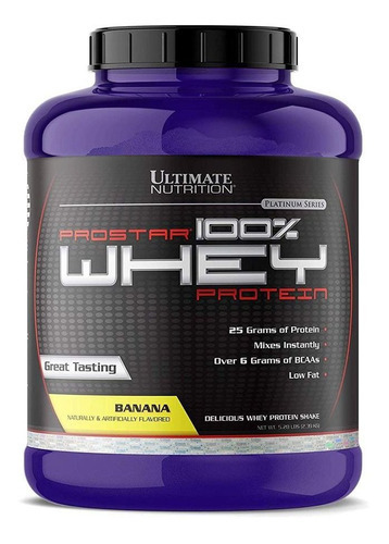 Prostar Whey Protein 5libras 80 Serv Banana Sabor Banana