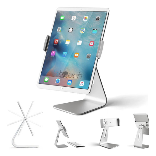 Soporte De Escritorio Para iPad Stouch Para iPad Pro Silver