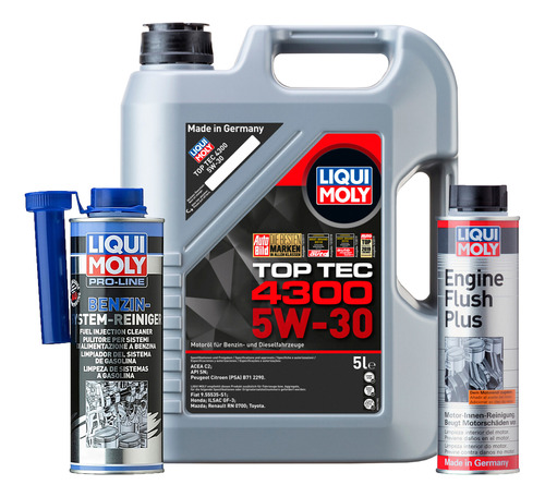 Set 3 Pzas Top Tec 4300 5w30 Pro-line Liqui Moly C/ Regalo