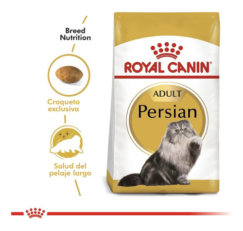 Imagen 2 de 7 de Alimento Royal Canin Feline Breed Nutrition Persian para gato adulto sabor mix en bolsa de 1.5 kg