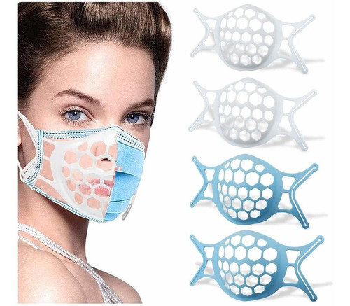 Soporte Mascara Facial Silicona 3d Marco Taza Respirar 4