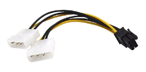 Adaptador Cable Power Placa Video 6 Pines A Molex Hd 4 Pines