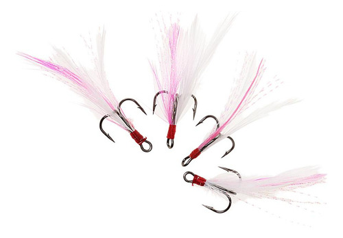 4 X 5 Ganchos De Pesca Afilados Duraderos De Material Acero