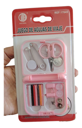 Mini Set De Costura Para Cartera O Viaje/ Incluye 15 Piezas