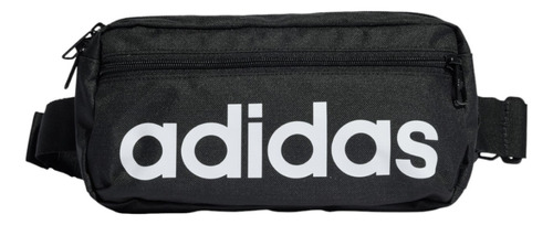 Riñonera ajustable con logotipo lineal de adidas, color negro