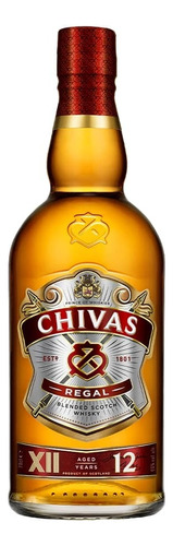 Whisky Blended Scotch Chivas Regal 12 Años Escocia botella 750 ml.