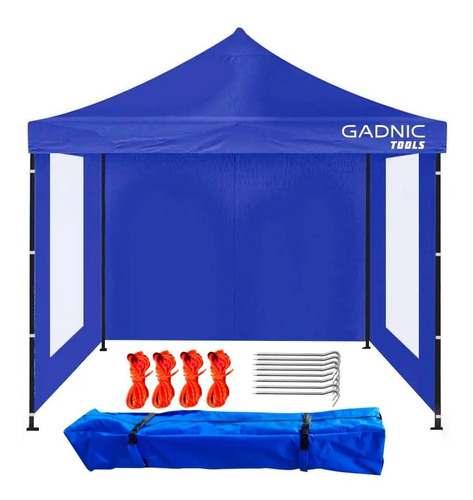 Gazebo Gadnic 3x3 Plegable Reforzado Paredes Con Ventana