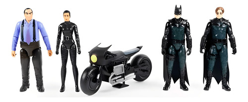 Juego De Figuras Batman 4 Piezas Batcycle Tolipa