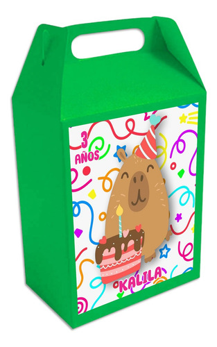 Set De 8 Cajas Dulceras Personalizadas Temática De Fiesta