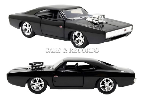 Dodge Charger R/t 1970 Nuevo Sin Caja F & F - M Jada 1/32 Negro