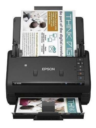 Escáner Epson Workforce ES-500w en color negro