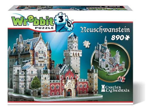 Wrebbit 3d - Rompecabezas 3d Del Castillo De Neuschwanstein 