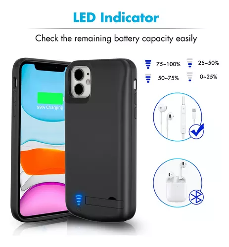 Compre Case de Batería de 6800 Mah Para Iphone 11 6.1 Pulgadas