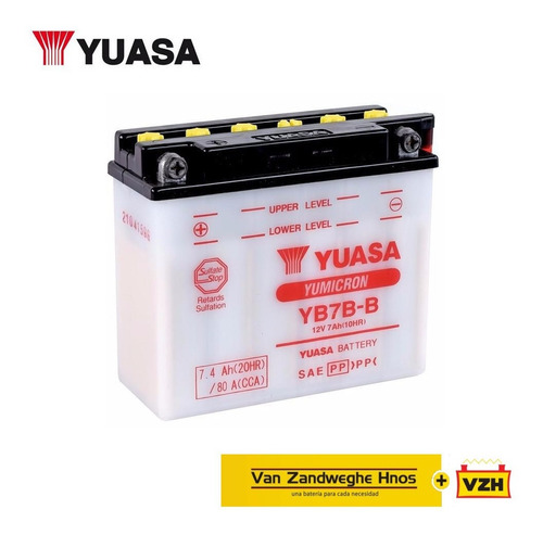 Imagen 1 de 1 de Bateria Moto Yb7b-b Yuasa 12v 7ah