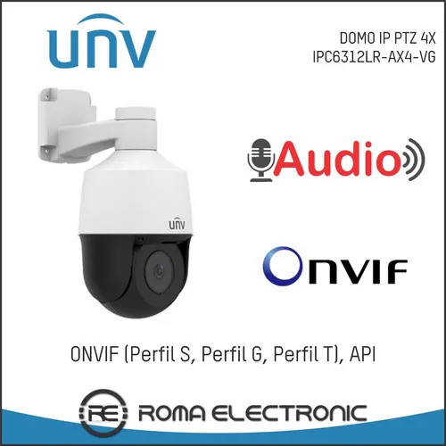 Domo Ptz Ip Uniview Camara Lighthunter 2mp Unv Onvif H.265