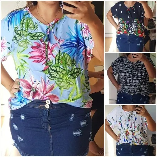 blusas batas plus size