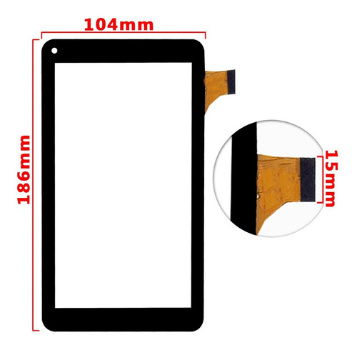 Imagen 3 de 7 de Touch Tactil Compatible Admiral Tg701 A71l Ad-c-702112-fpc