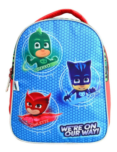 Mochila Espalda Jardin 12p Disney Pj Masks Footy Mundomanias