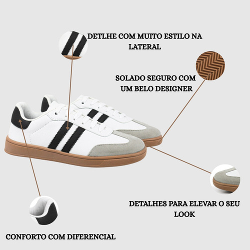 Kit Tênis Feminino Casual + Bolsa Porta Celular Prática