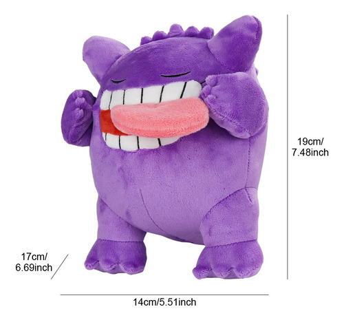 Mz Muñeco De Peluche Gengar Plush Toys, Bonito Peluche, 20