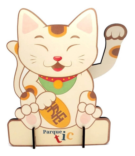 Imagen 1 de 3 de Maneki Neko Diy Robot Para Armar Y Decorar - Parque Tic