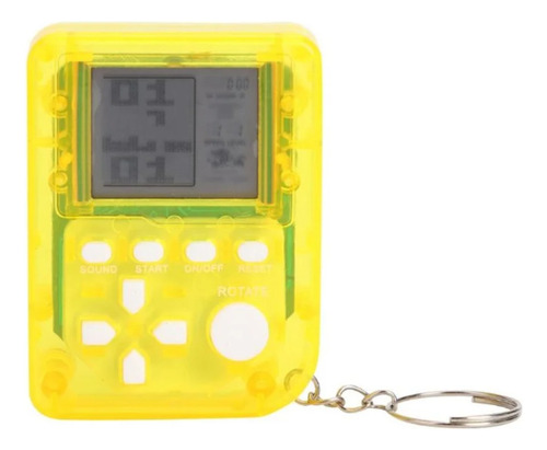 Llavero Mini Videojuego Arcade 99 Juegos Amarillogm