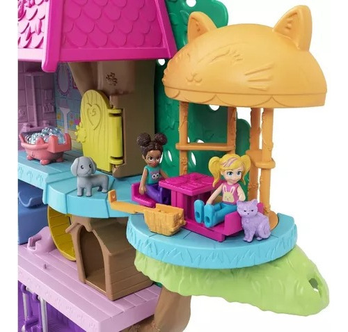 Set De Juego Polly Pocket Casa De Aventuras Del Árbol