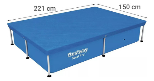 Cobertor Para Piscina Rectangular 224 X 154 Cm Bestway