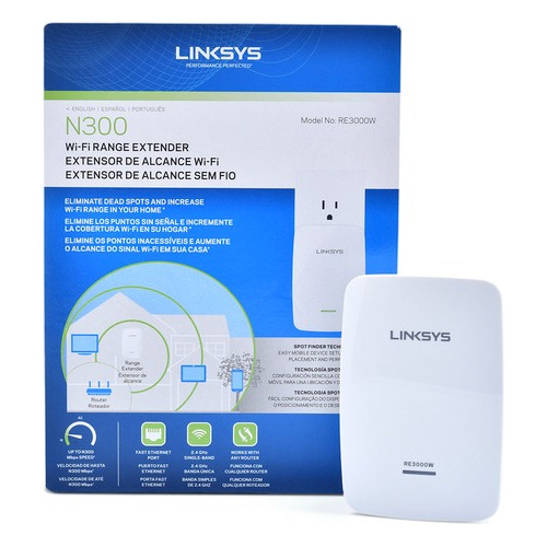 Repetidor Wifi Linksys N300 Modelo Re3000w