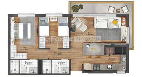 Imagem 1 de 30 de Apartamento, 2 Dormitórios, 71.51 M², Jardim Do Salso - 174672