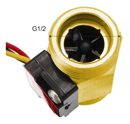 Sensor Flujo Caudalímetro G1/2 1.75 Mpa Efecto Hall Líquido