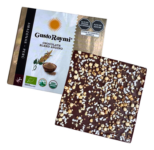 Chocolates 70% Cacao Con Frutas Gusto Raymi 30g Pack X 6 Uni
