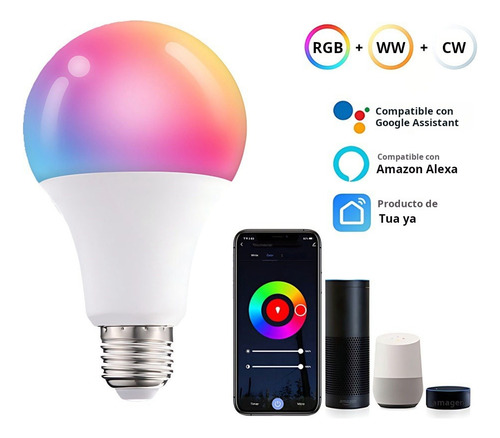4 Focos Led Wifi Inteligentes De 10 Vatios