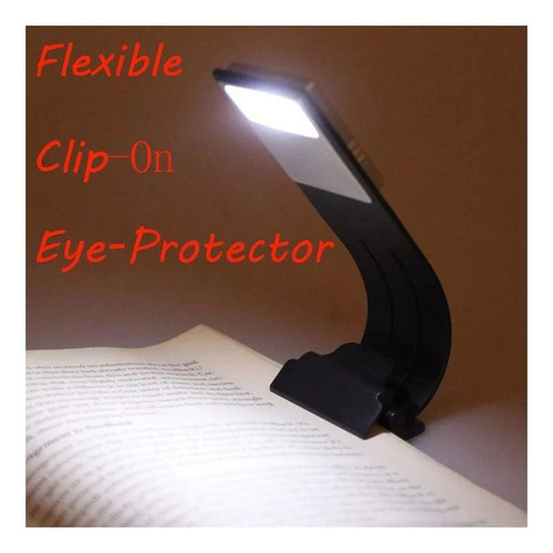 Lámpara De Lectura Usb Recargable Con Clip Led Book Light .