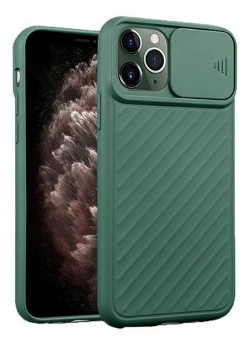 Capa Com Proteção Lente Para Apple iPhone 11 Pro Max - Verde