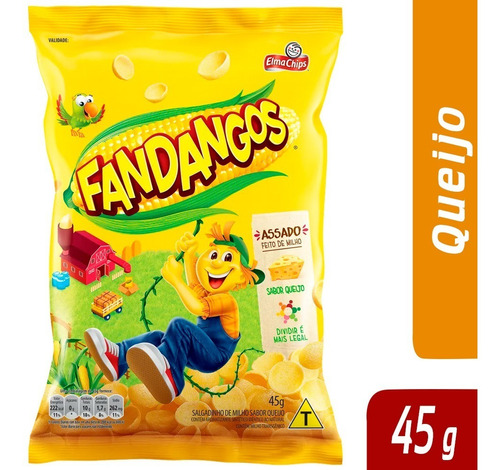 Salgadinho De Milho Queijo Elma Chips Fandangos Pacote 45g