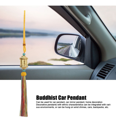 Imagen 9 de 10 de Colgante Budista Rueda De Oración Coche Colgando Impresión C