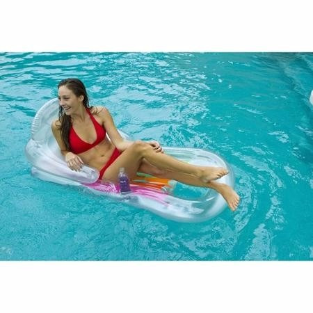 Colchoneta Inflable Sillón Porta-bebidas,160x85 Piscina58802