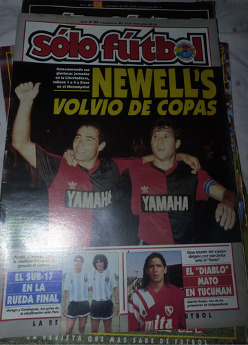 Revista Solo Futbol Newells Volvio De Copas 1993