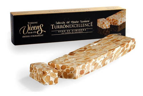 Turrón Duro De Almendra Excellence Vicens 300g